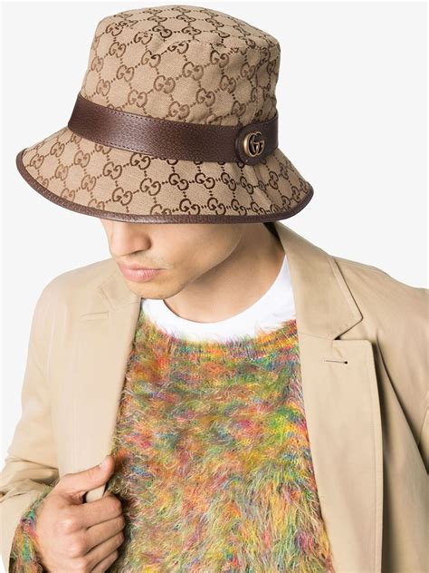 gucci trilby hat brown